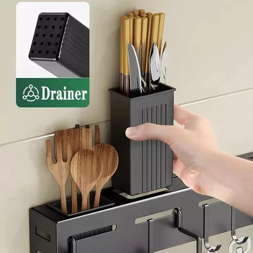 Organizador Utensilios Cocina Pared 60cm